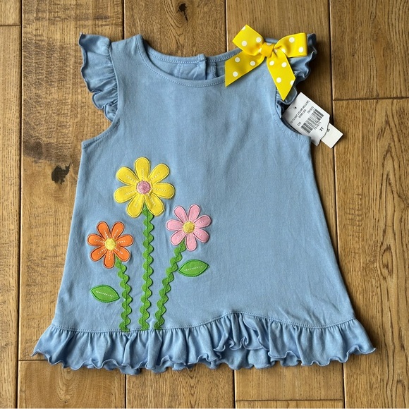 Good Lad Other - NEW Good Lad Sleeveless Ruffle Flower Appliqué Top size 2T